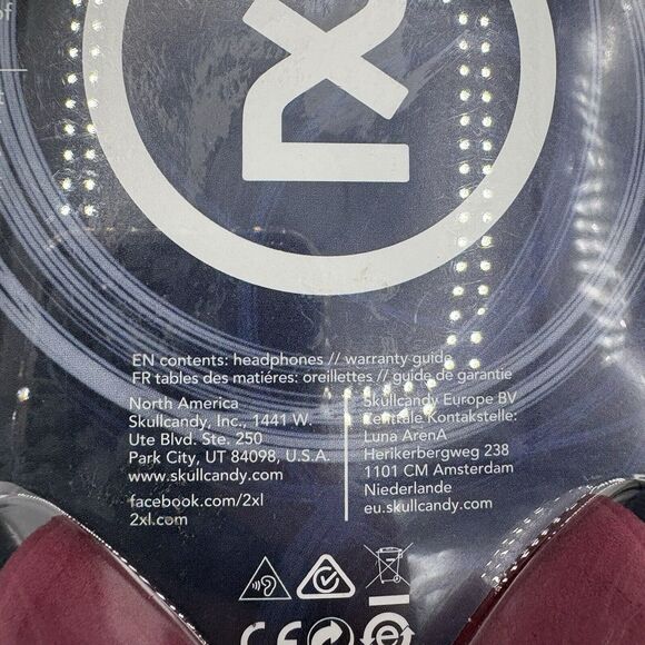 Skullcandy 2XL‎ Adjustable Headband Headphones Pink Wage 30 mm Driver Size B2 - Picture 7 of 9